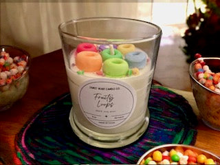 Fruity Fruit Loop Candle  | Soy Blend Dessert Candle