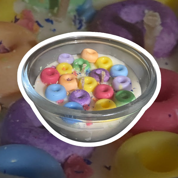 Fruity Fruit Loop Candle  | Soy Blend Dessert Candle