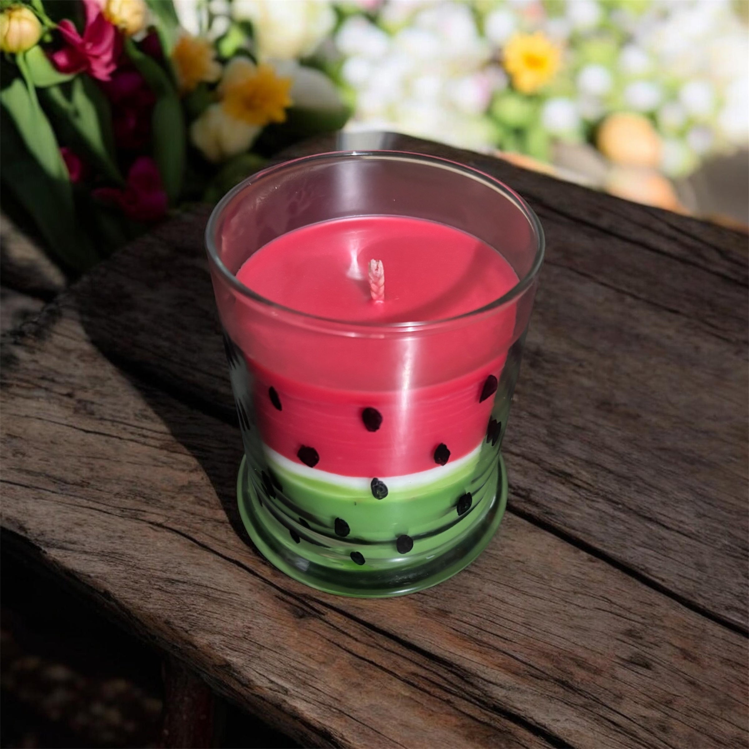 Watermelon Sugar Candle Soy-blend | Sweet Summer Memories & Fresh Watermelon Fragrance