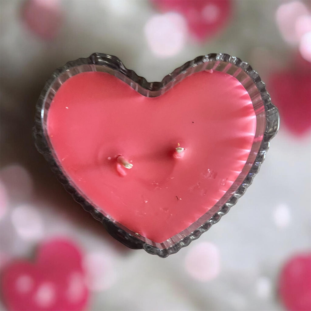 Heart Shaped Strawberry Poundcake Candle