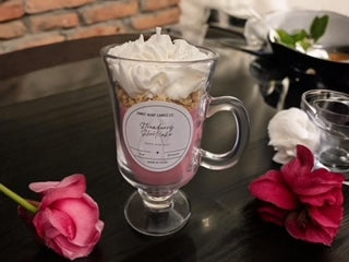 Strawberry Shortcake Candle| Soy Blend Dessert Candle